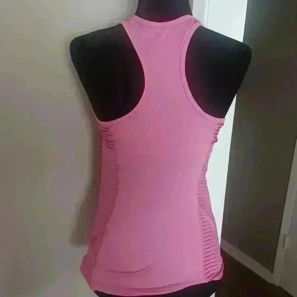 Nike Dri-Fit Womens Pink Racerback Striped Workout Tank M - Picture 4 of 15
